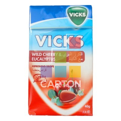 VICKS REFRESHING DROPS (CHERRY) 20*40GM